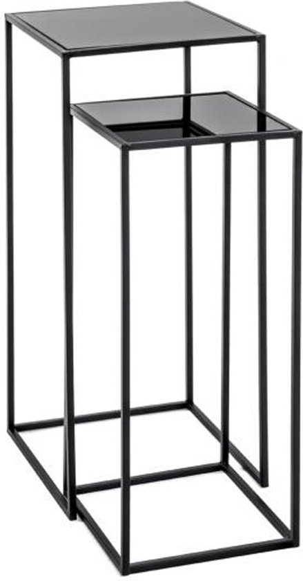 Plantentafel Set van 2 Monik Zwart