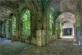 Glasschilderij - Verlaten Hal - Diverse Afmetingen