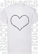IK HAAT VALENTIJNSDAG heren t-shirt - Wit - Maat XL - korte mouwen - leuke shirtjes - grappige teksten - quotes - kwoots - Valentine - Valentijnsdag