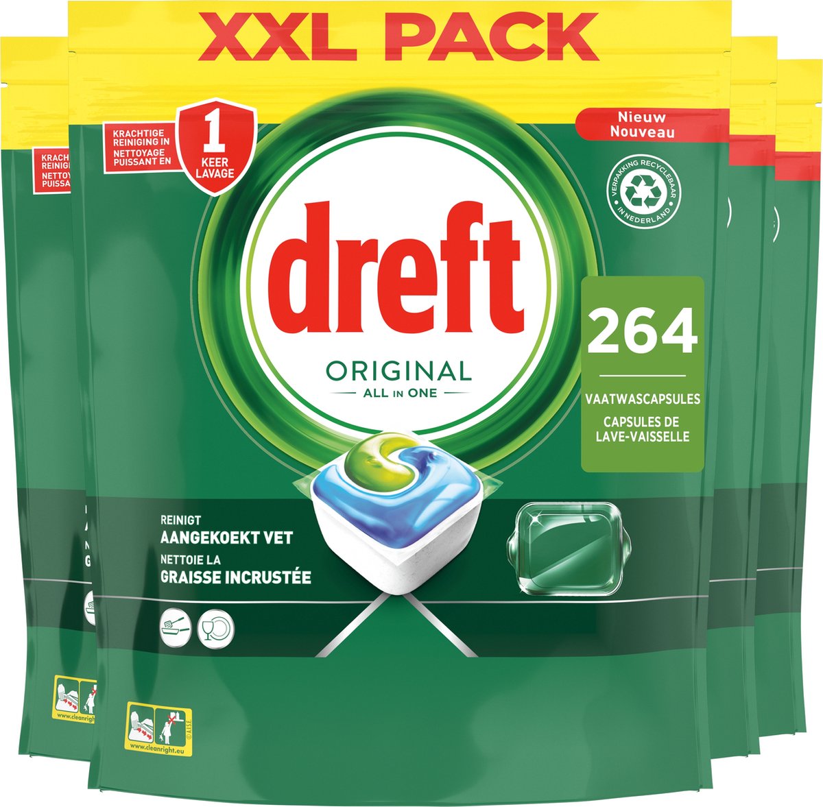 DREFT® Tablettes pour lave-vaisselle platinum, 31 pcs bon marché