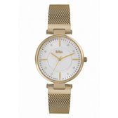 Lee Cooper LC06662.130 - Horloge - Analoog - Dames - Vrouwen - Milanees band - Goudkleurig -