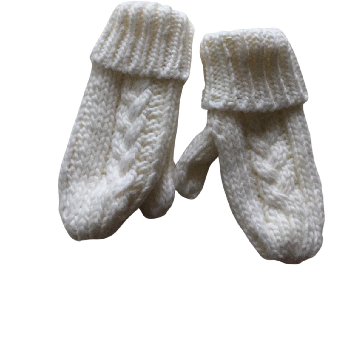 Moufles d'hiver Bébé Fleece avec cordon Zwart (3-18 mois) - gants
