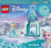 LEGO Disney Frozen Disney 43199 La Cour du Château d’Elsa Set avec Robe Diamant