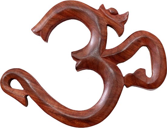 Houten OM OHM Muurdecoratie voor Yoga