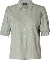 YESTA Hedda Blouse - Washed Grey - maat 4(54/56)