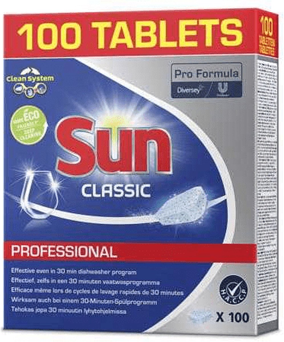 Sun Vaatwastabletten Classic - Professional - 100 stuks — afbeelding 3