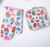 Pannelap + ovenwant cupcake en macarons