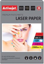 ActiveJet AP4-110M100L mat fotopapier voor laserprinters; A4; 100 stuks.