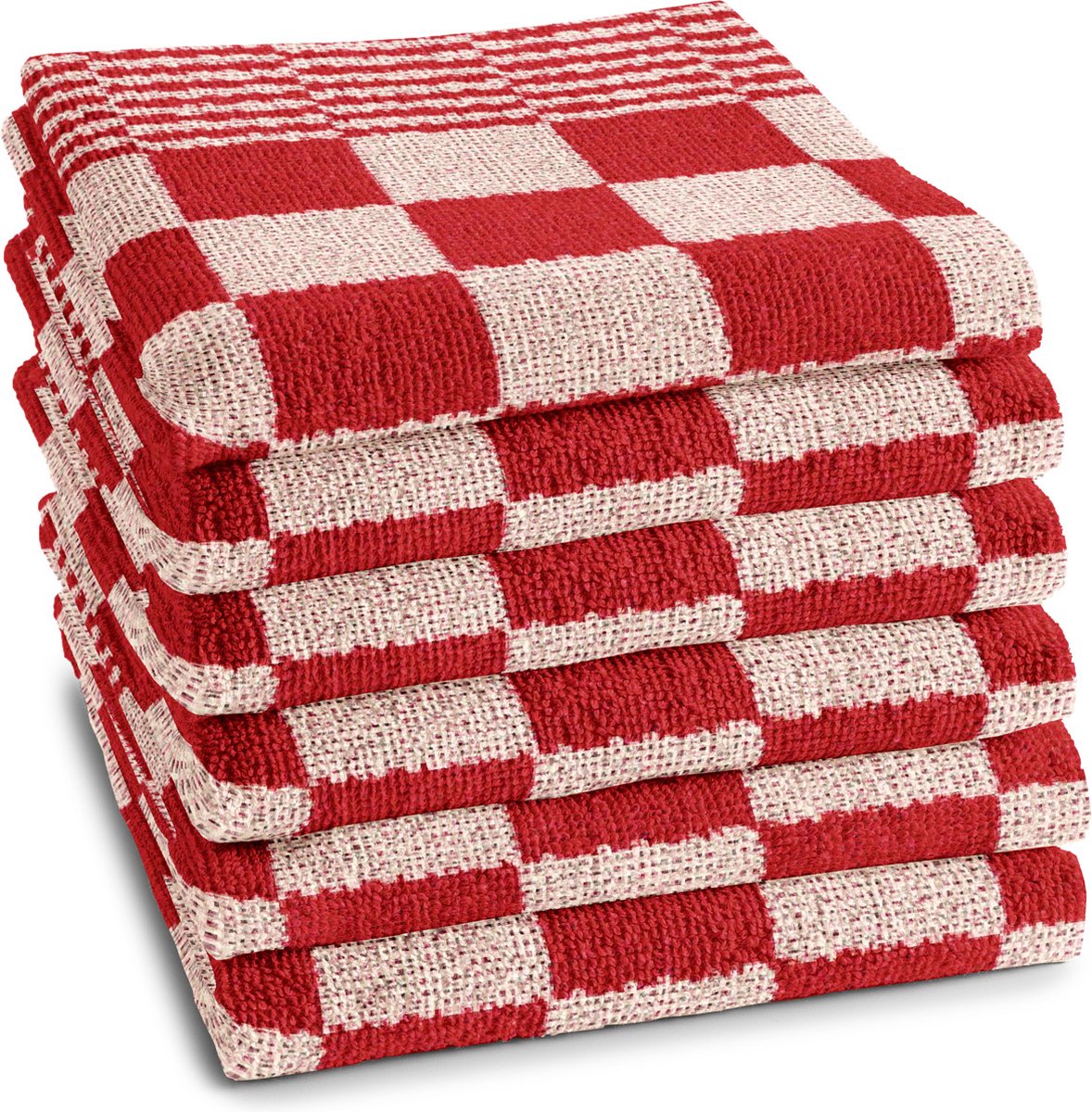 DDDDD Keukendoek Barbeque - 55x50 cm - Set van 6 - Rood