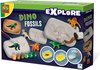 foto van SES - Explore - Dino fossielen -  maak zelf fossielen in gips - inclusief dino's, verf, gips en klei