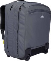 NOMAD®  Travelbag 26L Laptoptas met wielen  - Soepel lopende wielen + 2-staps aluminium push/pull stang - Grijs
