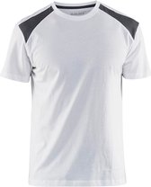 Blaklader T-shirt bi-colour 3379-1042 - Wit/Donkergrijs - L