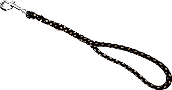 Conception de qualité Abany - laisse de luxe pour chien - matière souple - support court - courte - haute qualité - laisse pour chien - 40 centimètres avec mousqueton - 8r1905 - noir - bleu