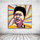 Pop Art Muddy Waters Poster in lijst - 90 x 90 cm en 2 cm dik - Fotopapier Mat 180 gr Framed - Popart Wanddecoratie inclusief lijst