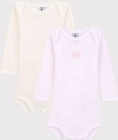 Petit Bateau Set van 2 Baby Meisjes Rompertje - Maat 74