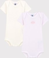 Petit Bateau Set van 2 Baby Meisjes Rompertje - Maat 92/98