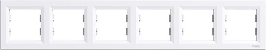 Schneider Electric Cadre Asfora-6V - Wit