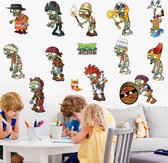 Muursticker Plants vs Zombies - Kinderkamer - Jongenskamer - Muurdecoratie - Wandsticker - Sticker Voor Kinderen 50×70CM Zombie1