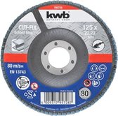 KWB - Schuurlamellen schijf - Slijpmop - Cut-Fix 125mm - Korrel K80