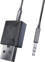 Bluetooth 5.0 transmitter & receiver - FM-transmitters - Bluetooth audio adapter - Bluetooth ontvanger - Zwart - Voor auto, tv en andere apparaten - 78Goods