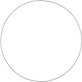 J-Line RING DECO METAAL WIT XL 60CM Set van 3 stuks