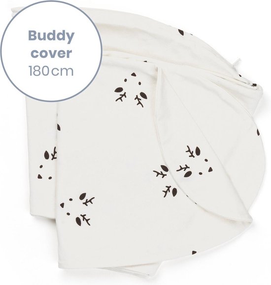 Doomoo Buddy Cover - Hoes voor Voedingskussen Buddy - Biologisch Katoen - 180 cm - Deer