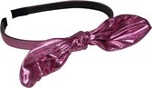 Jessidress® Haarband Haar Diadeem met buigbaar strik Hoofdband - Roze