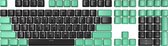 ://Blank Double shot PBT keycaps set Backlit voor mechanisch toetsenbord Mint Carbon