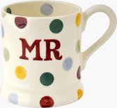Emma Bridgewater Mug 1/2 Pint Polka Dot Set van 2 Mugs Mrs & Mr