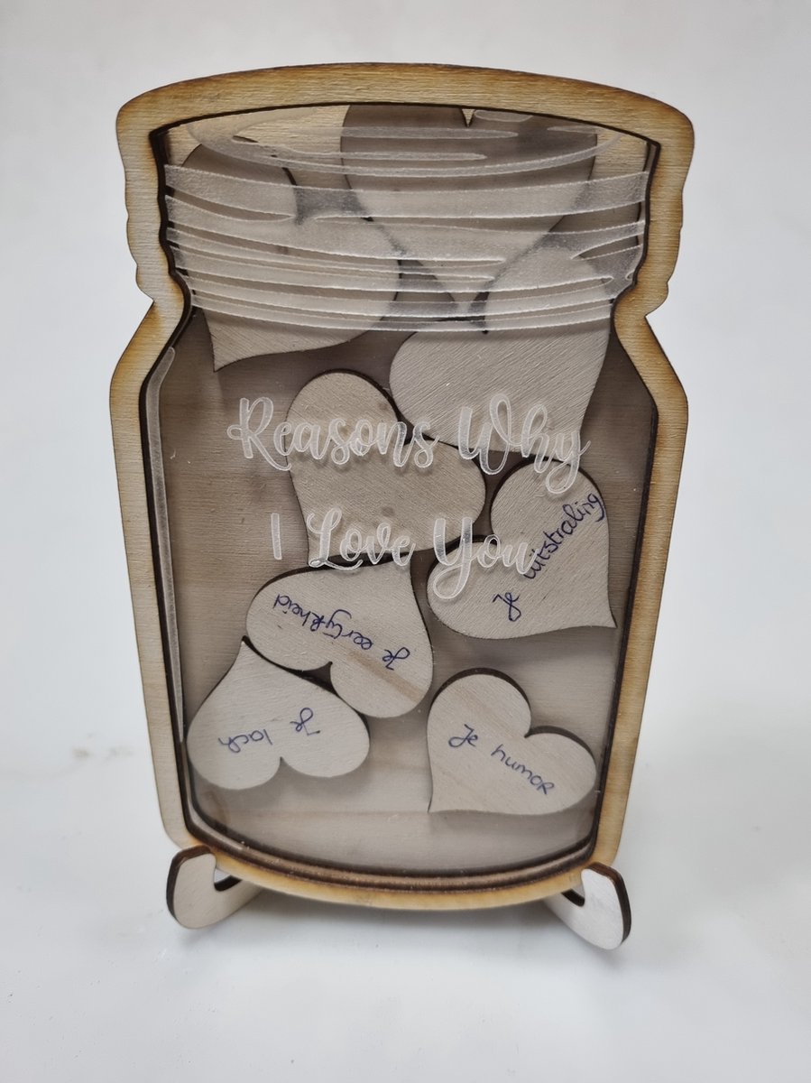 Een potje liefde - te personaliseren complimenten - Reasons why I love ...