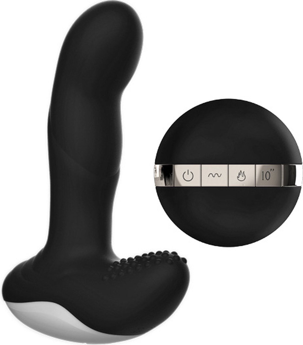 Goedkoopste Boss of Toys - Vibrator - Silicone Massager - USB - 7 Function - Pulsator - Heating - Black - 63-00040