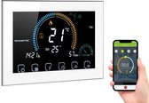 Hoobi® Slimme thermostaat - Wifi – Programmeerbaar - Bediening met App, Google Assistant & Alexa - Wit