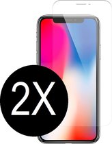 iPhone 11 screenprotector - Beschermglas - Tempered glass - Glasplaatje -  Met dichte bovenkant - 2 PACK