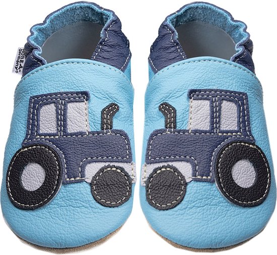 Chaussures bébé Hobea - Bleu tracteur pointure 26-27