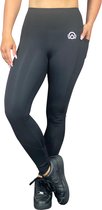 Outwork sportlegging / Squat-proof / hoge taille Pikzwart