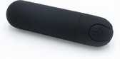 Mini bullet vibrator zwart en oplaadbaar / Valentijn gift