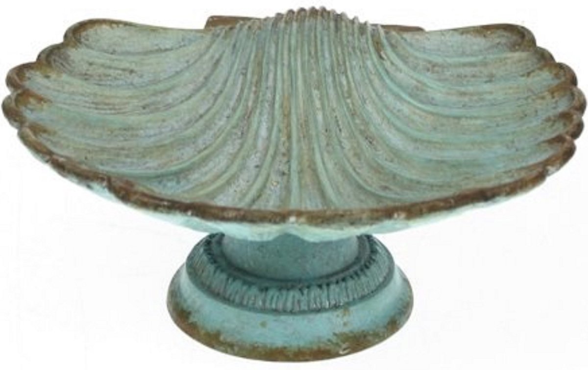 Schaaltje schelp turquoise 10,5x9,8x4cm