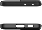 Samsung S21 Ultra hoesje Siliconen Zwart Case TPU Cover + 1x Bescherm glas Camera lens Screen Protector