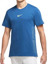 Maillot de sport homme Nike Pro Dri-Fit Burnout bleu marine