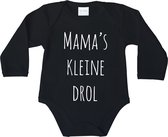 Romper - Mama's kleine drol - maat 68 - lange mouwen - baby - baby kleding jongens - baby kleding meisje - rompertjes baby - kraamcadeau meisje - kraamcadeau jongen - zwanger - stu