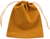 Velours Sieraden Zakjes (10 x 12 cm) Ocher (10 Stuks)