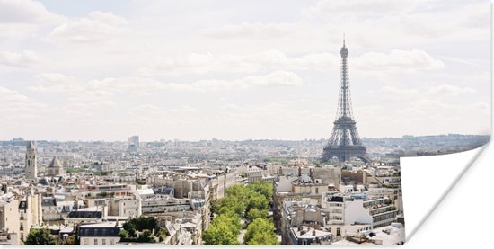 Affiche skyline de Paris - 80x40 cm