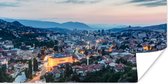 Poster Cityscape van Sarajevo in Bosnië en Herzegovina - 80x40 cm