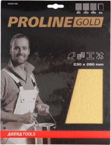 ProLine Gold Schuurpapier | Mix van P80/ 120 / 180 korrel | Hand schuurpapier vellen | 23x28cm | Totaal 3 stuks