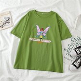 Shirt Meisje - Vlinder Groen - Maat S/M