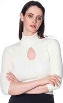 Dancing Days Gebreide trui -S- LOUISE RIBBED Creme