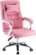 Roze Bureaustoel | Stoel Bureau | Voor Volwassenen & Kind | Bureaustoelen | Stoel | met Wielen | Ergonomsich