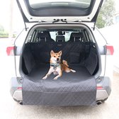 Hondendeken auto kofferbak hondenkleed beschermhoes hond autodeken zwart/wit