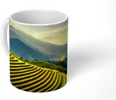 Mok - Terrassen van rijstvelden met een berglandschap in Vietnam - 350 ML - Beker