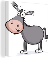 Une illustration d'un chevalet gris 20x20 cm - petit - Tirage photo sur toile (Décoration murale salon / chambre)